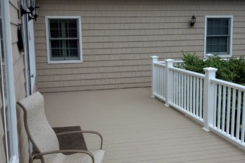 new decking installed exterior remodeling